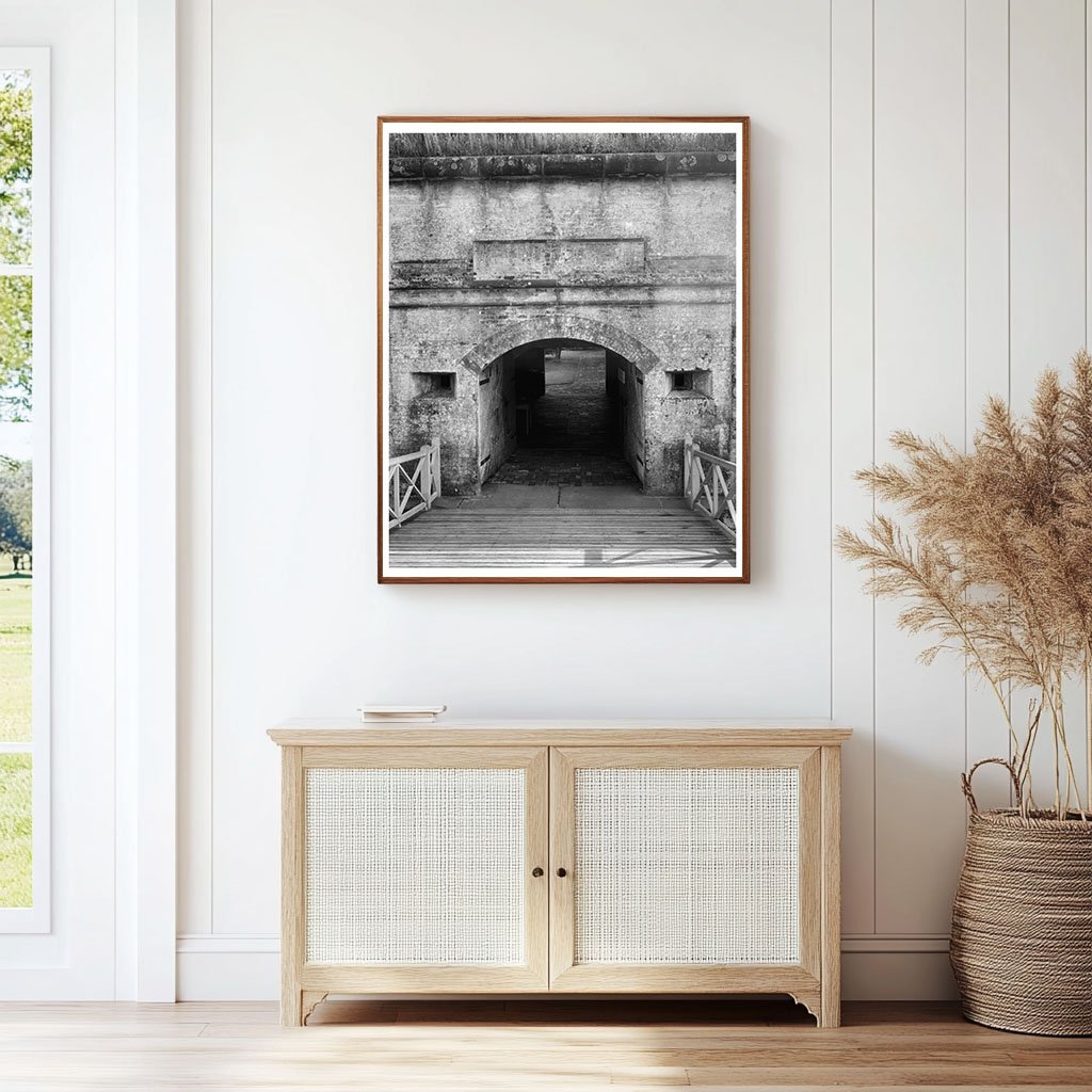 Beaufort NC 1834 Vintage Photograph of Historic Structure