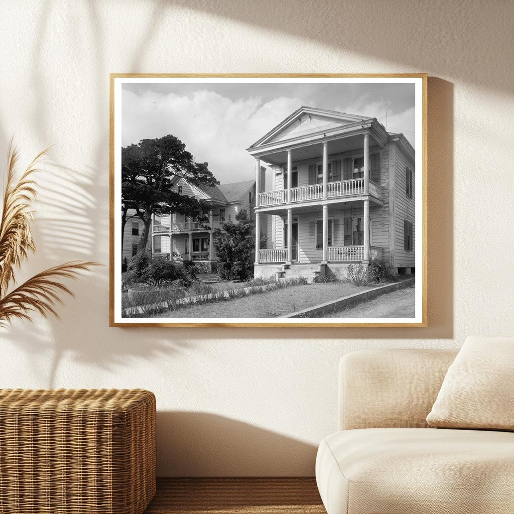 Historic Beaufort, NC Architecture Photo, Early 20th Century