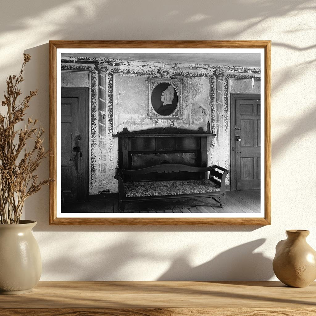 1800s Interior Scene, Yanceyville, NC - Architectural Histor