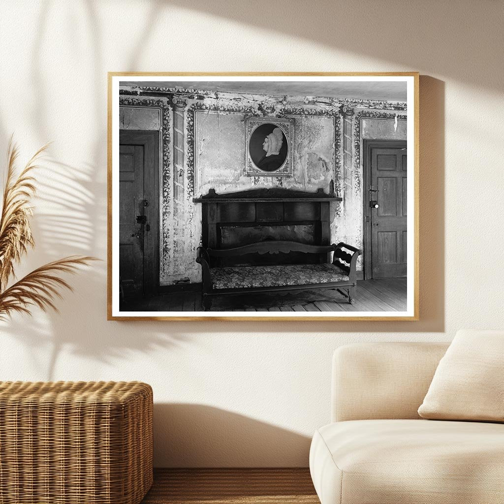 1800s Interior Scene, Yanceyville, NC - Architectural Histor