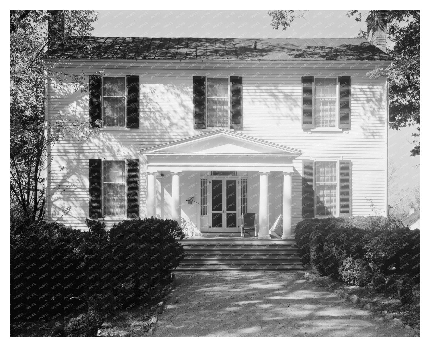 Historic House in Yanceyville, NC - 1941 Photo