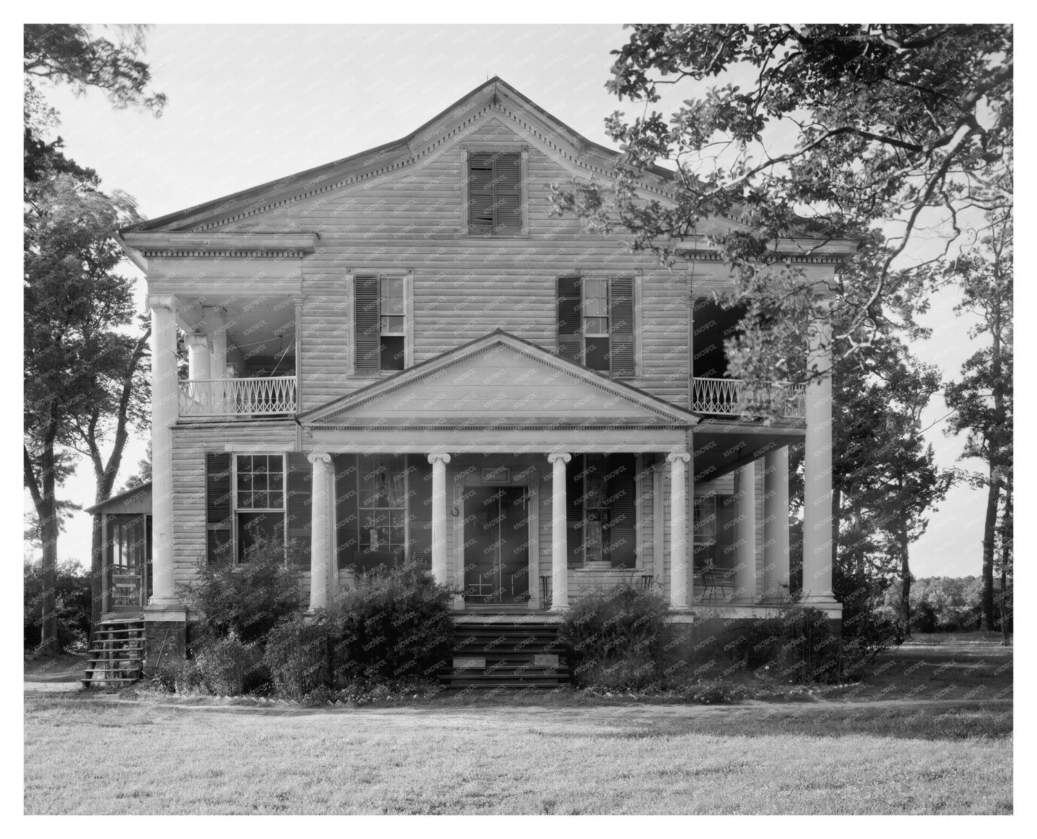 Historic 1830 Building in Edenton, NC - Vintage Photo