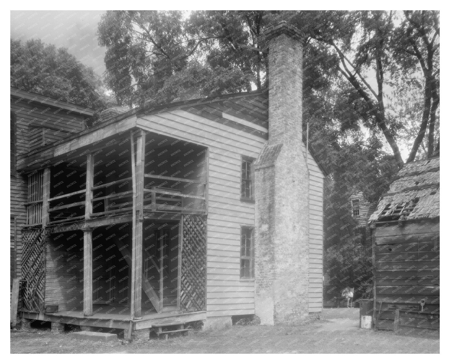 1953 Edenton NC Vintage Architecture Photograph