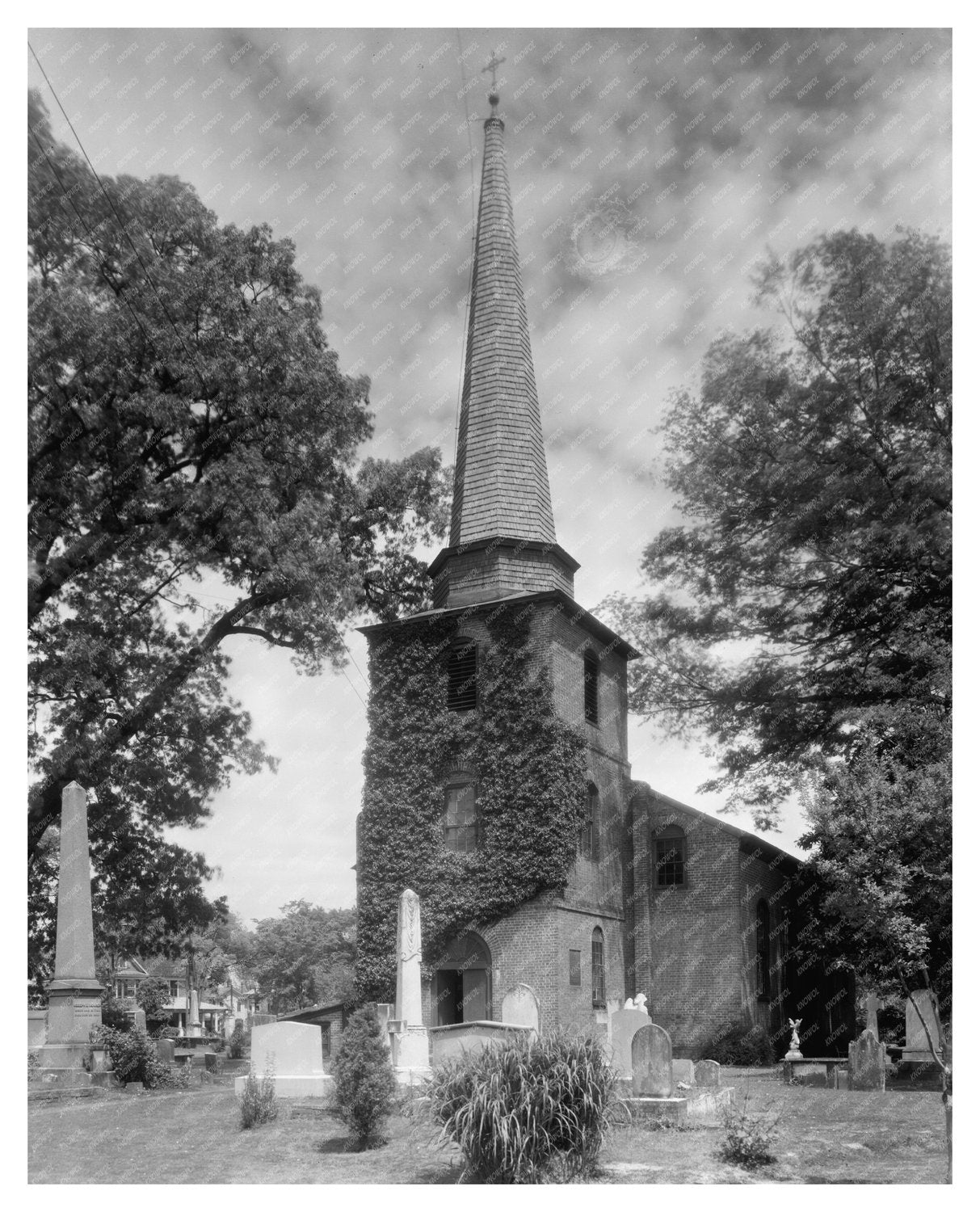 Historic Edenton, NC Site from 1736 - Vintage Photo 1941