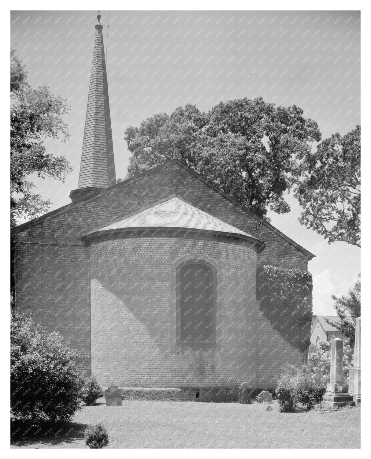 Historic Edenton Church, NC 1736 - Vintage Photo Insight