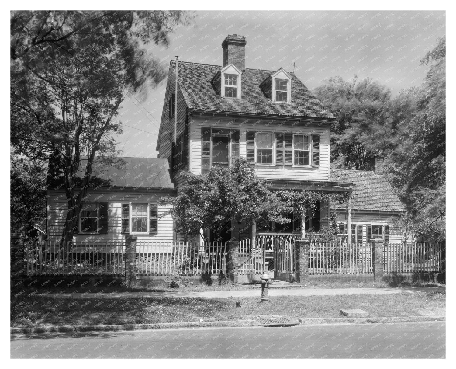 Blackwell House, New Bern NC, Vintage Photo 1941