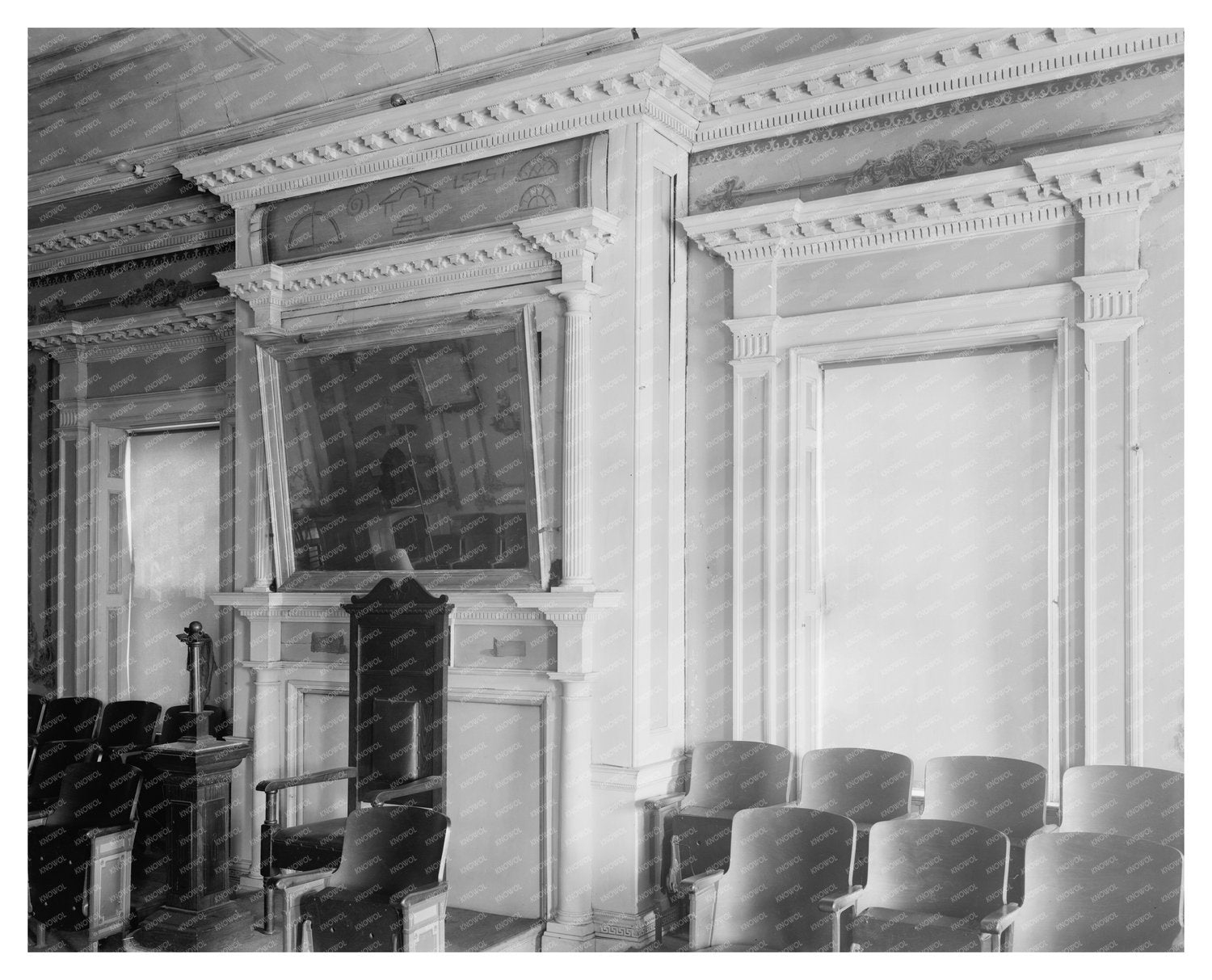 Masonic Building in New Bern, NC, 1808 - Vintage Photo