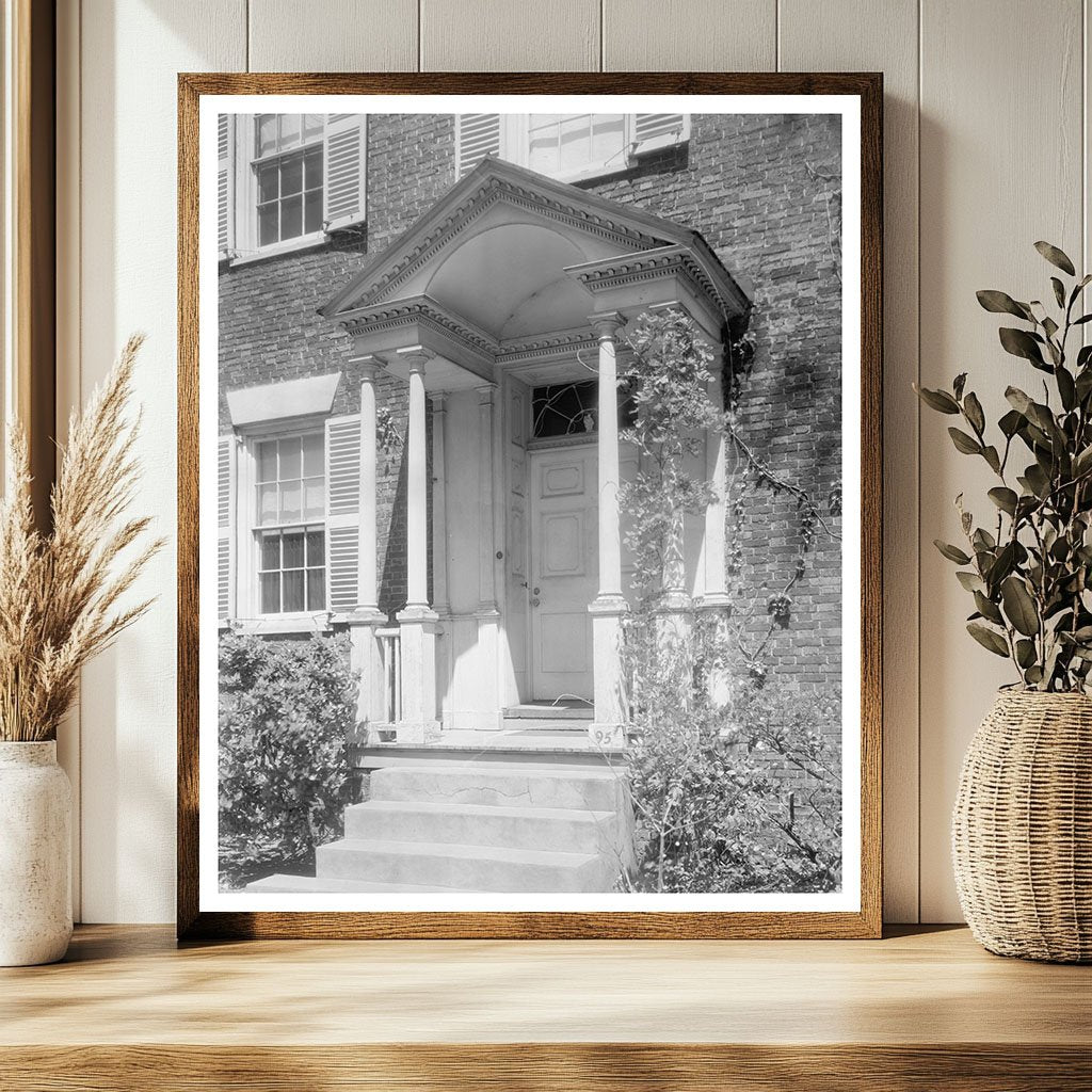 1812 Side Hall Architecture in New Bern, NC - 1941 Photo