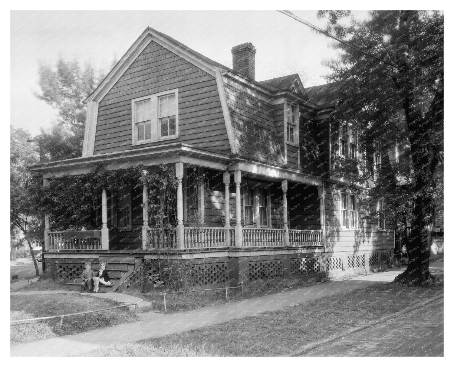New Bern NC Architecture: Vintage Photo from 1953