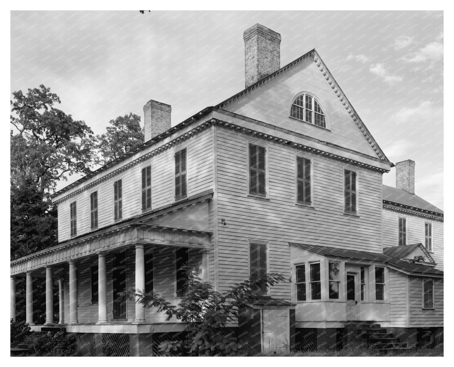 Cameron Home, Durham County, NC, 1802 Vintage Photo