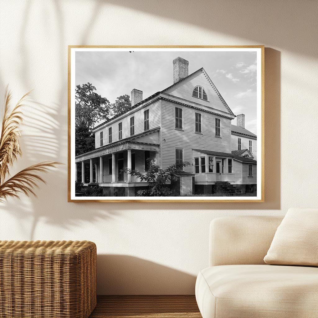Cameron Home, Durham County, NC, 1802 Vintage Photo