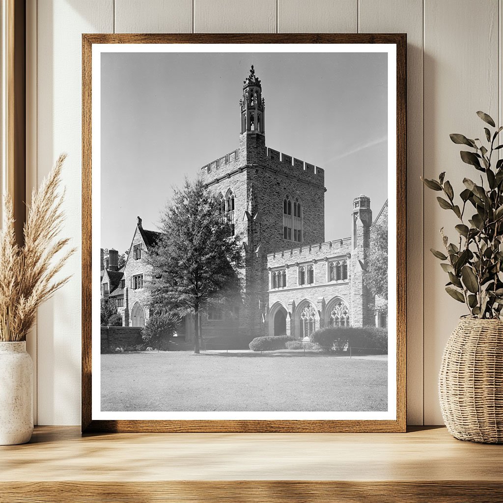 Durham NC Vintage Architecture Photo 1953