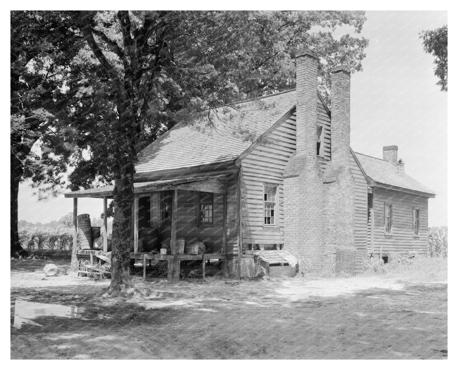 Mule-Driven Cotton Press in Tarboro, NC - 1953 History