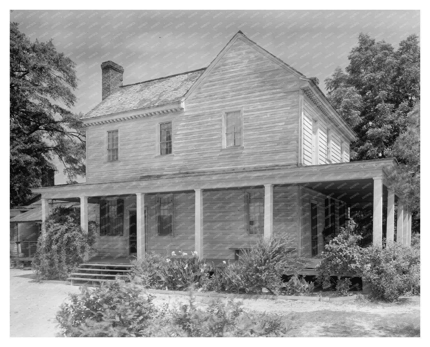 Tarboro, NC Vintage Architecture Photo, Early 20th Century
