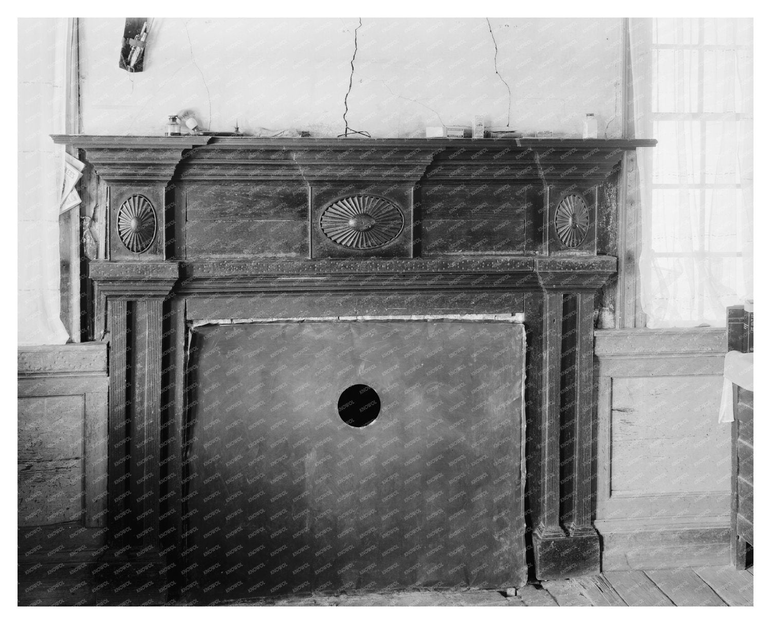 Early 20th Century Fireplace in Tarboro, NC - 1941