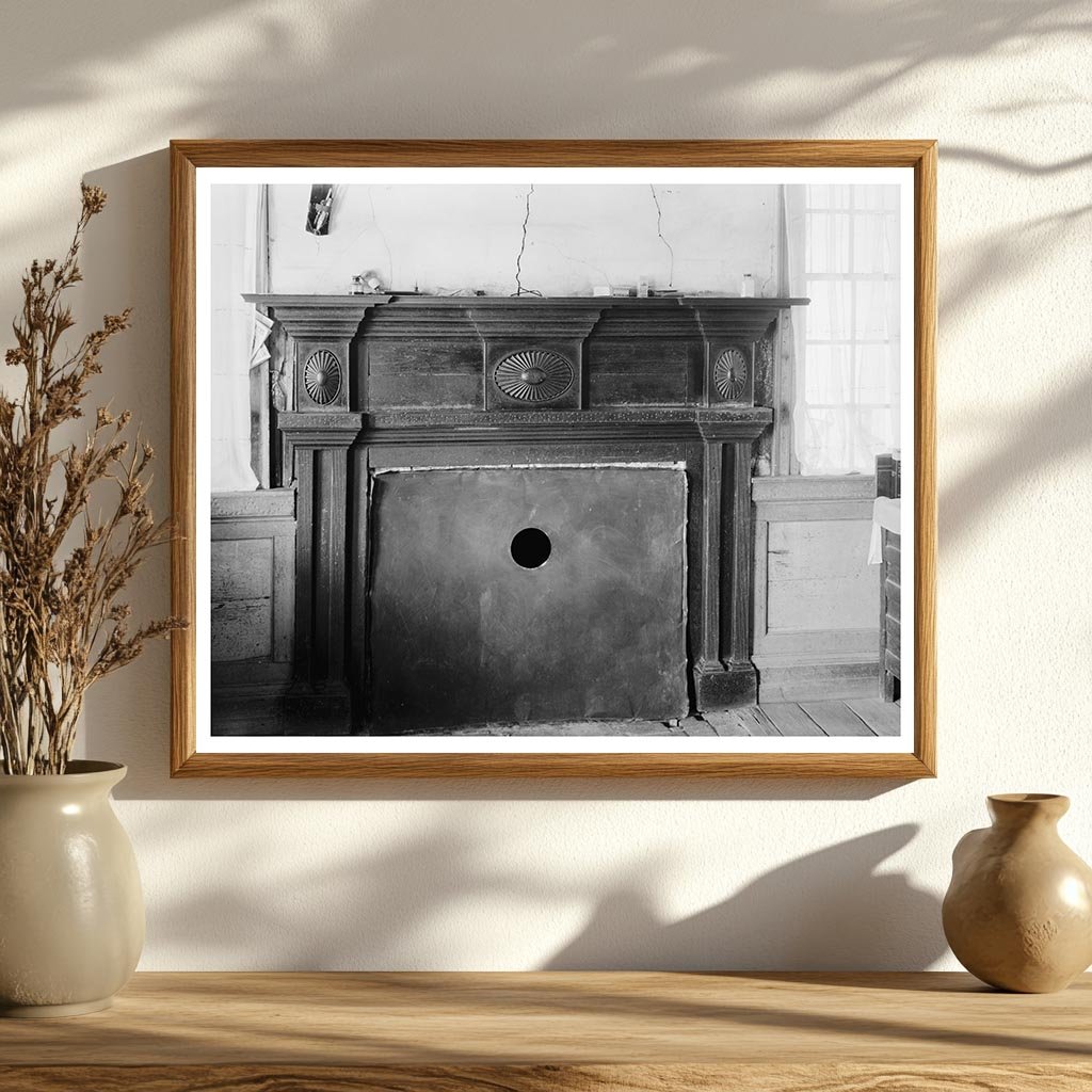 Early 20th Century Fireplace in Tarboro, NC - 1941