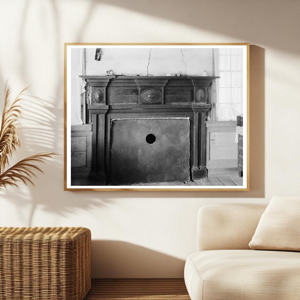 Early 20th Century Fireplace in Tarboro, NC - 1941