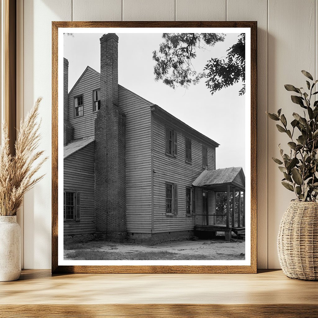 Centerville NC Wooden Building Photo, Mid-20th Century