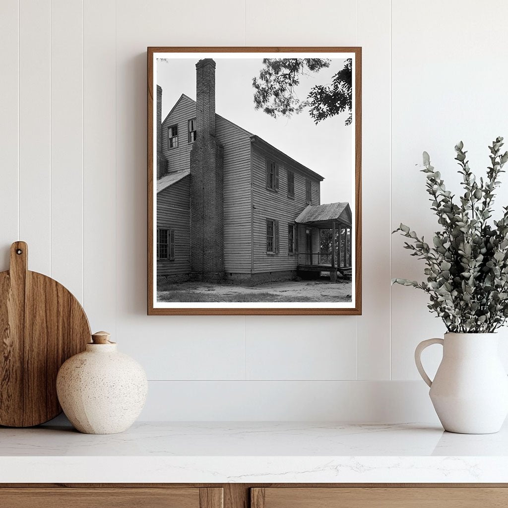 Centerville NC Wooden Building Photo, Mid-20th Century