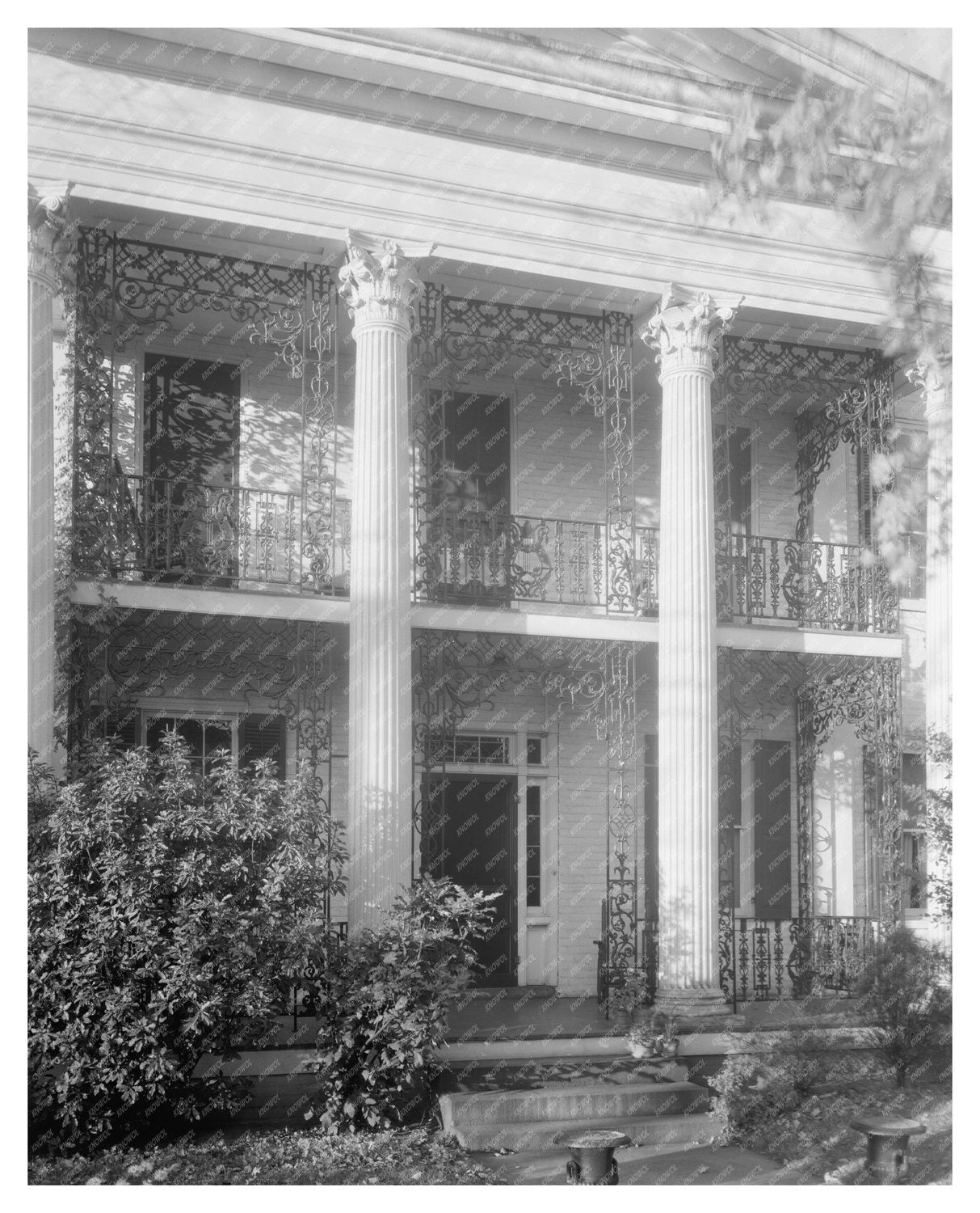 Winston-Salem NC 1849 Vintage Architectural Photo