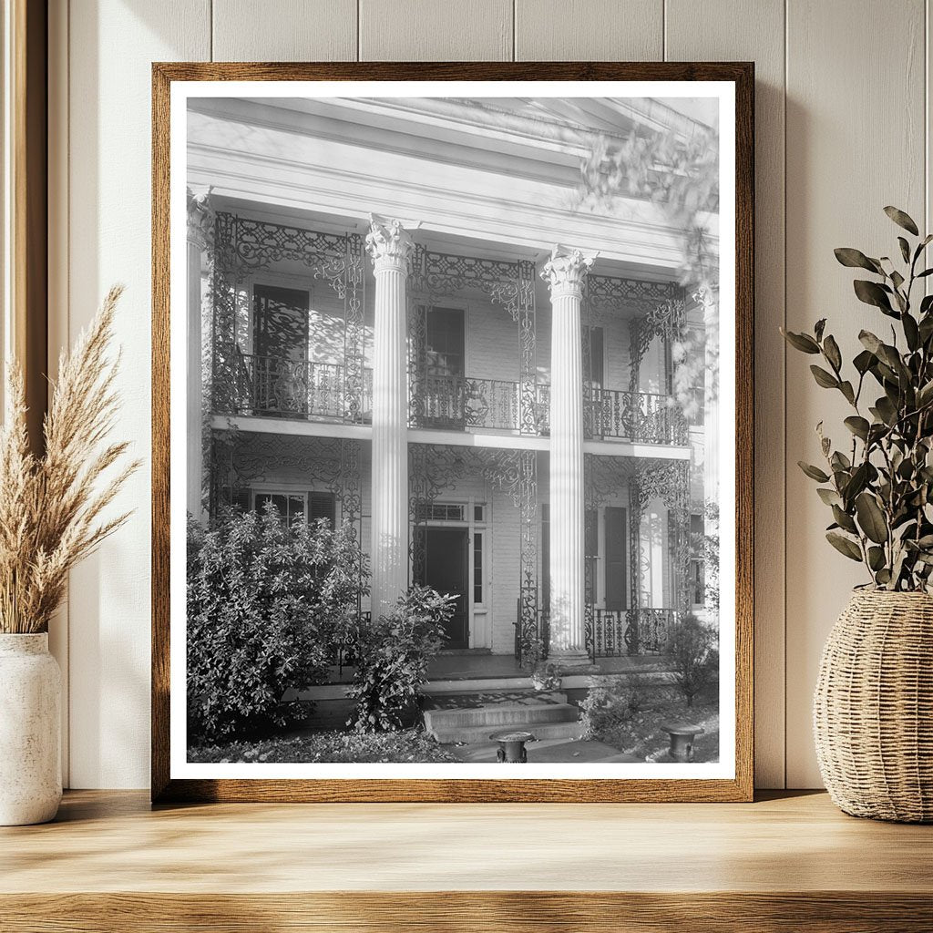 Winston-Salem NC 1849 Vintage Architectural Photo