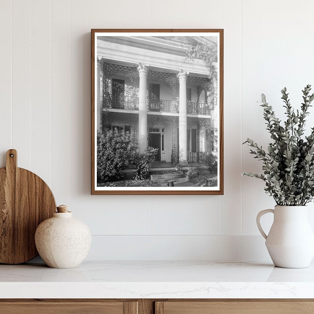 Winston-Salem NC 1849 Vintage Architectural Photo