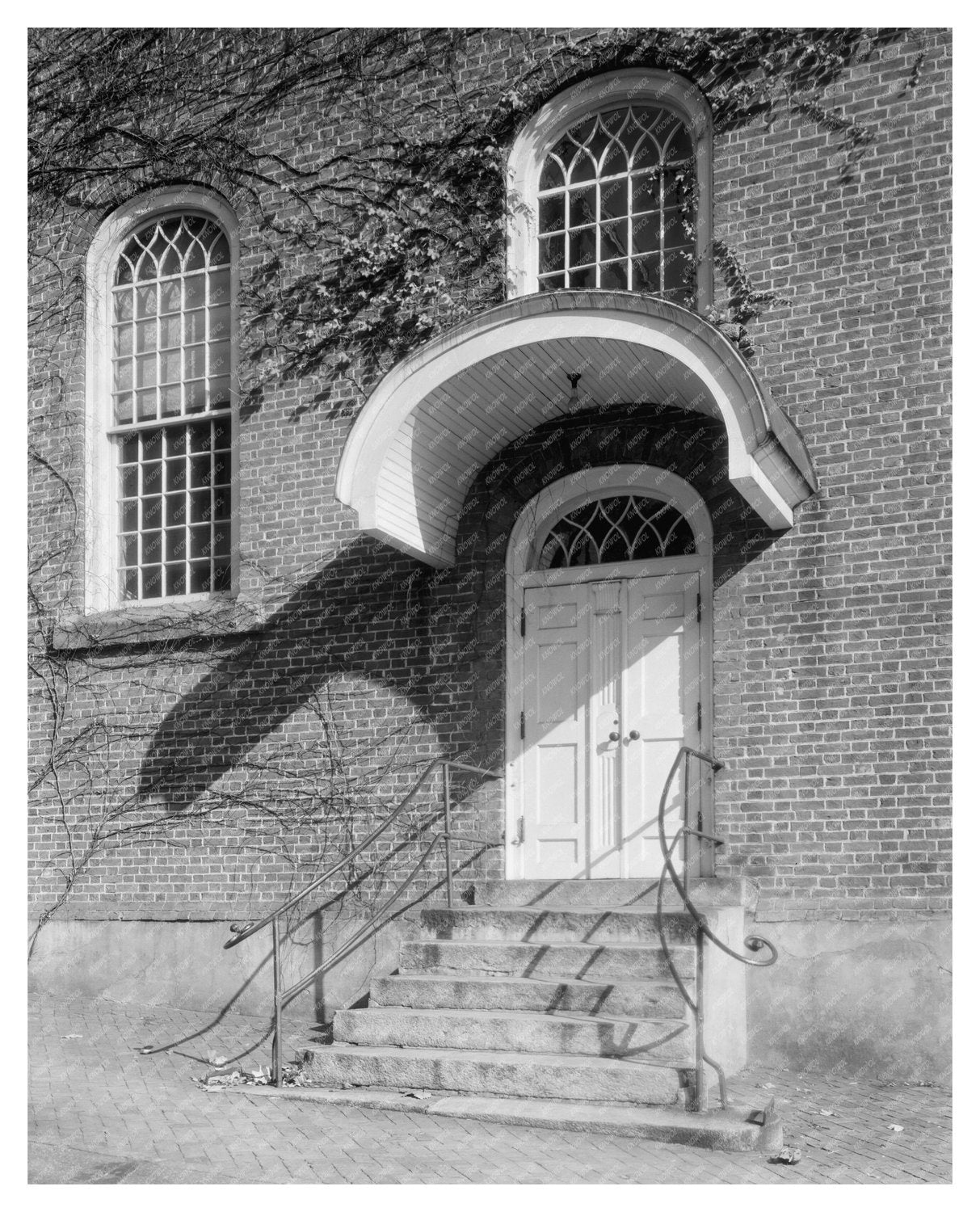 1810 Historic Building in Winston-Salem, NC - Vintage Photo