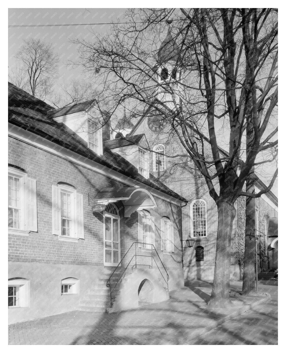 Historic Moravian Church Building in Winston-Salem, NC 1810