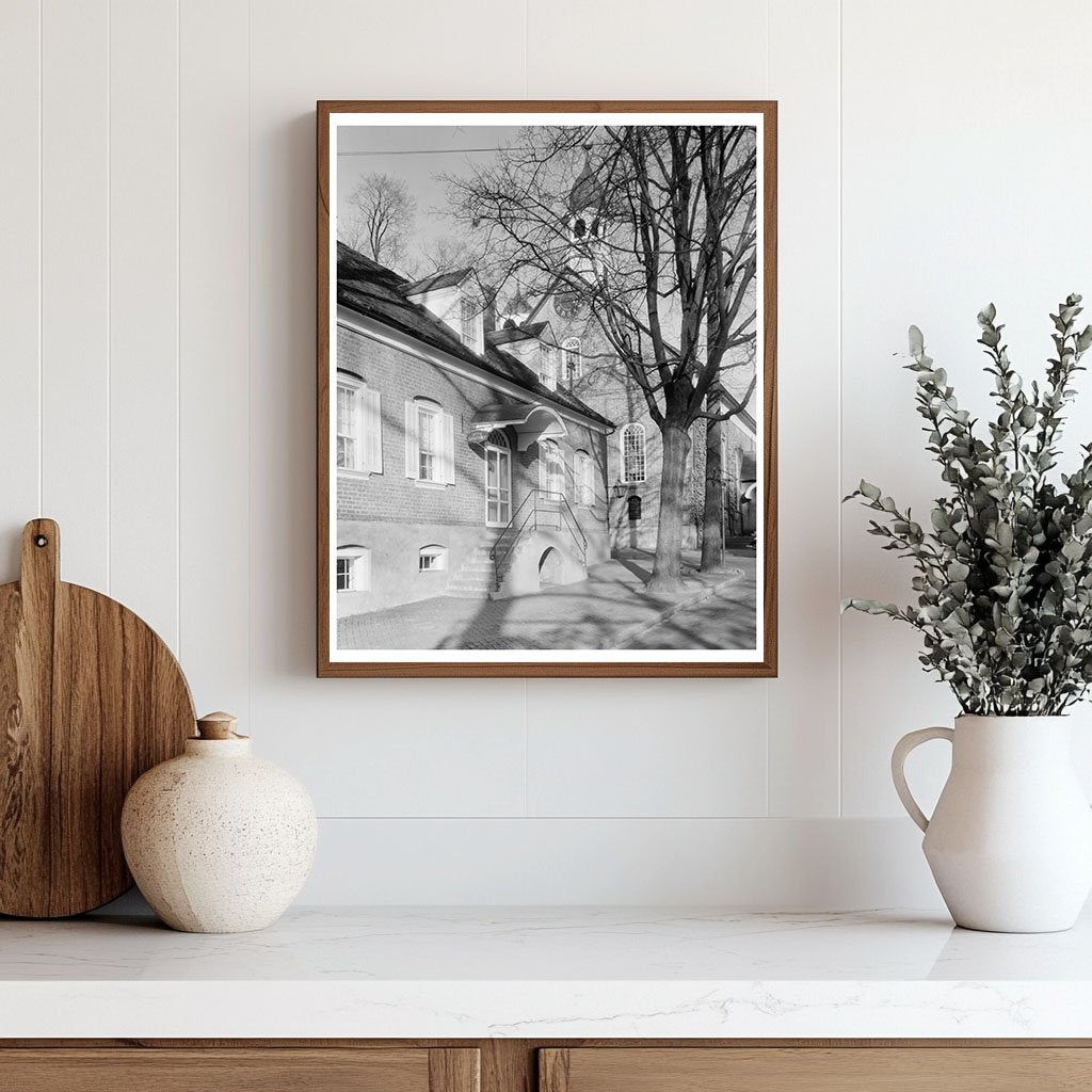 Historic Moravian Church Building in Winston-Salem, NC 1810