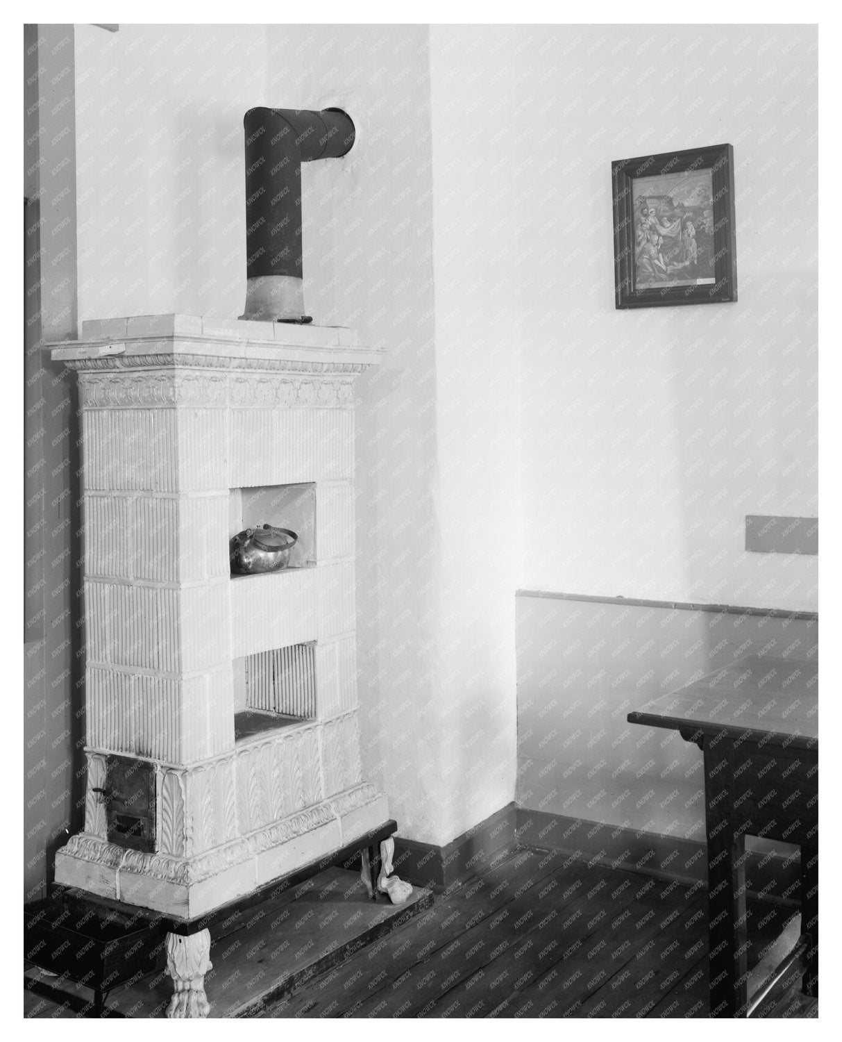 1810 Moravian Offices in Winston-Salem, NC - Historic Image