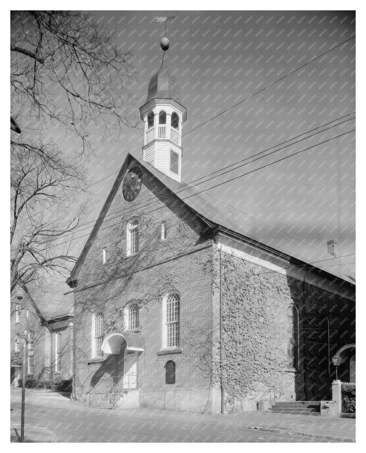Moravian Church in Winston-Salem, NC - 1941 History Photo