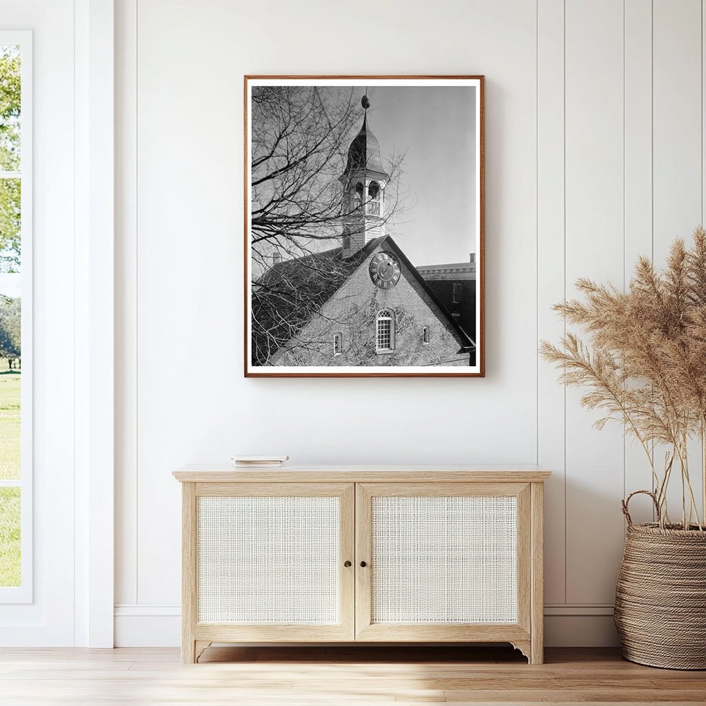 Moravian Church, Winston-Salem NC, 1800 Vintage Photo