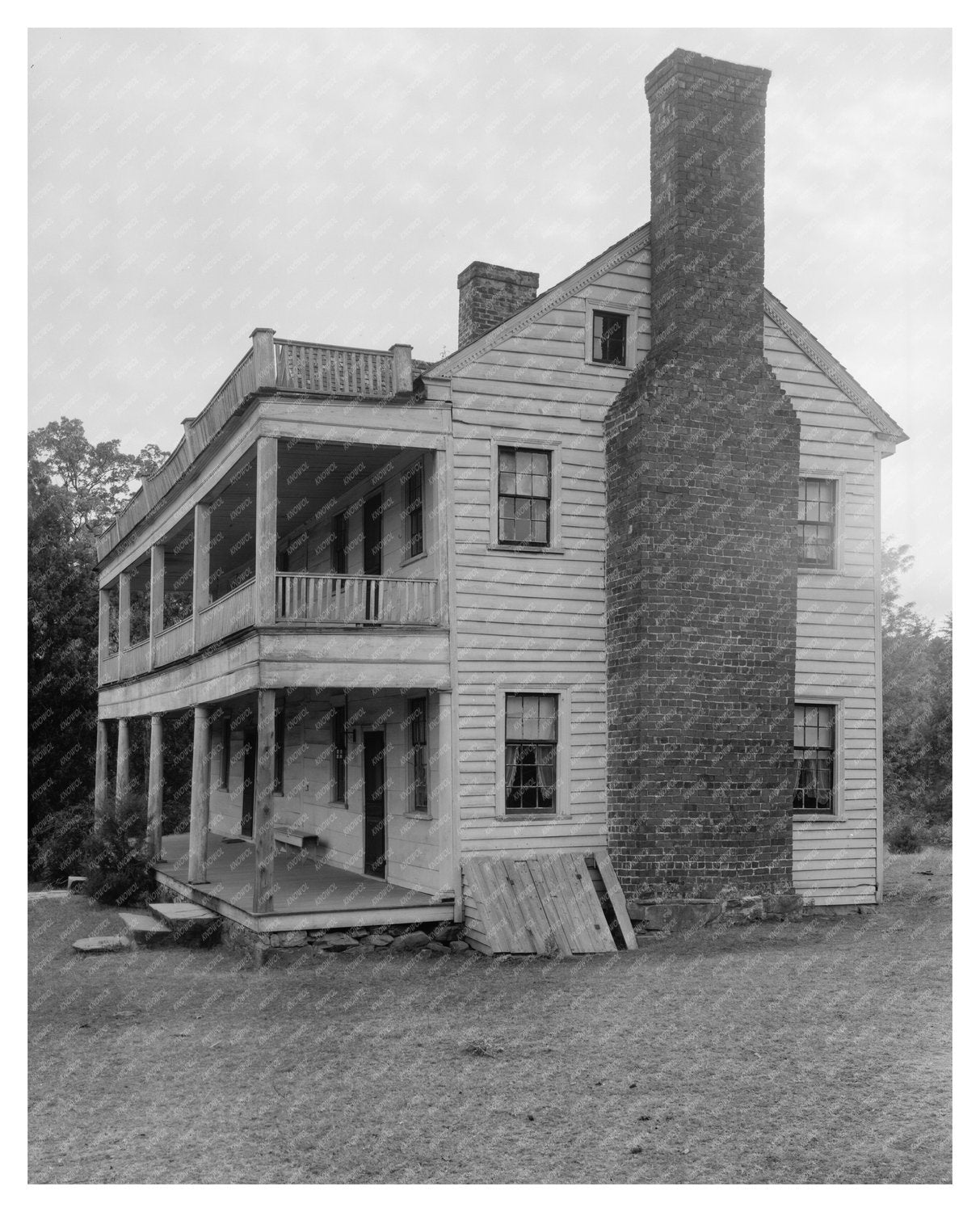 Gibsonville NC Architecture, Early 1900s Vintage Photo