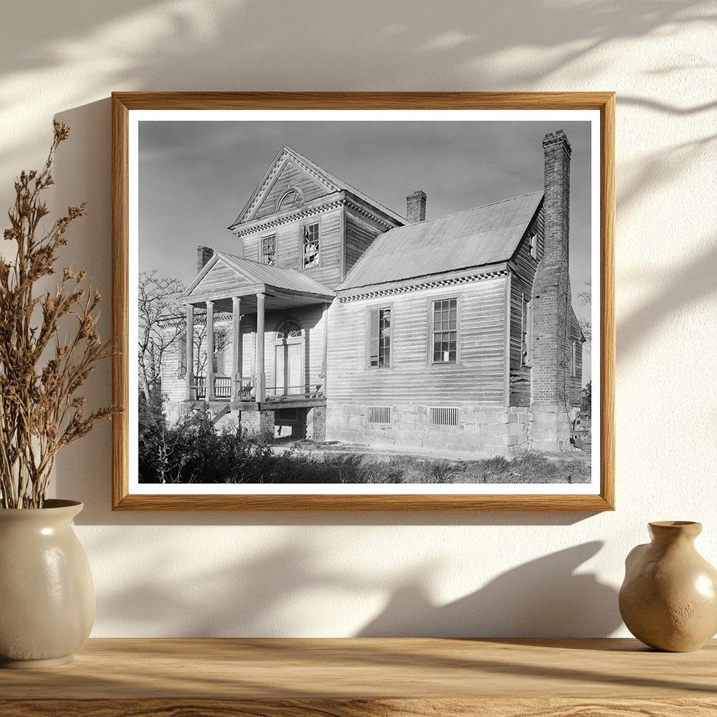 Historic Airlie House in Halifax, NC - 1941 Photo