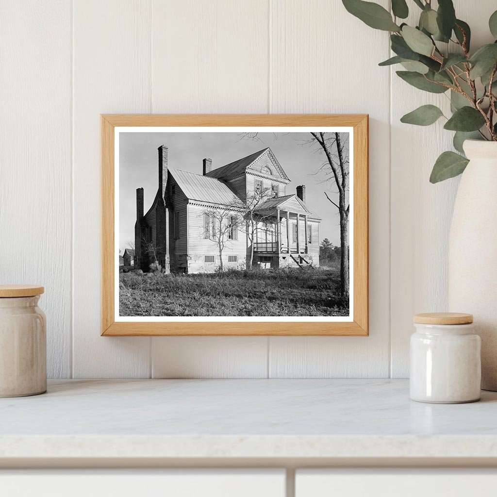 Vintage Photo of Historic House in Airlie, NC, 1941