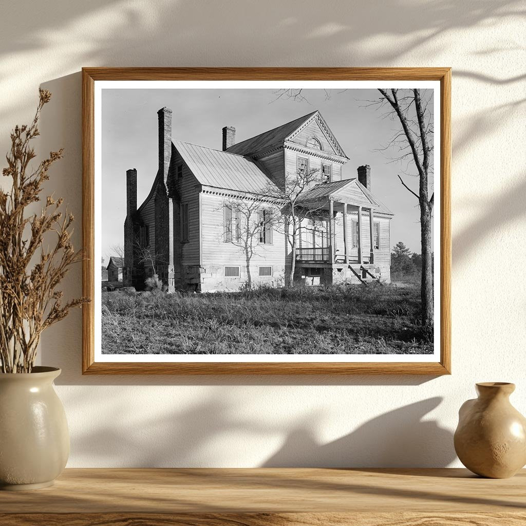 Vintage Photo of Historic House in Airlie, NC, 1941