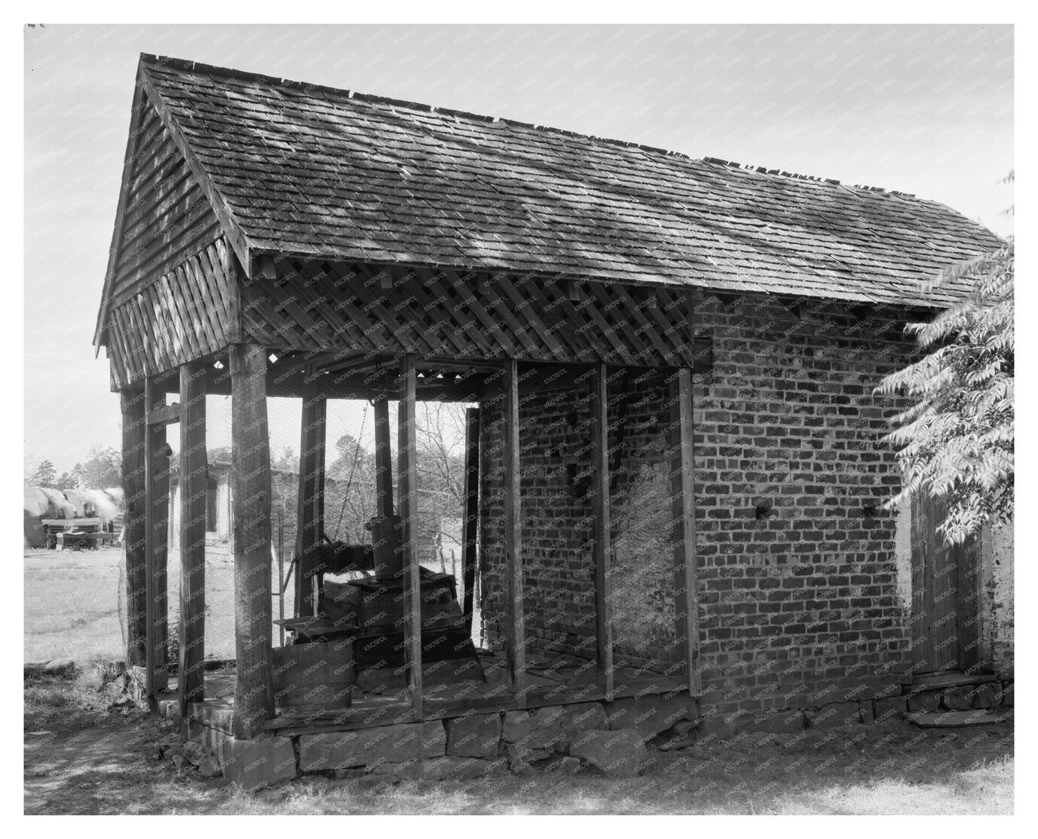 Mecklenburg County NC Brickwork Sheds 20th Century Photo
