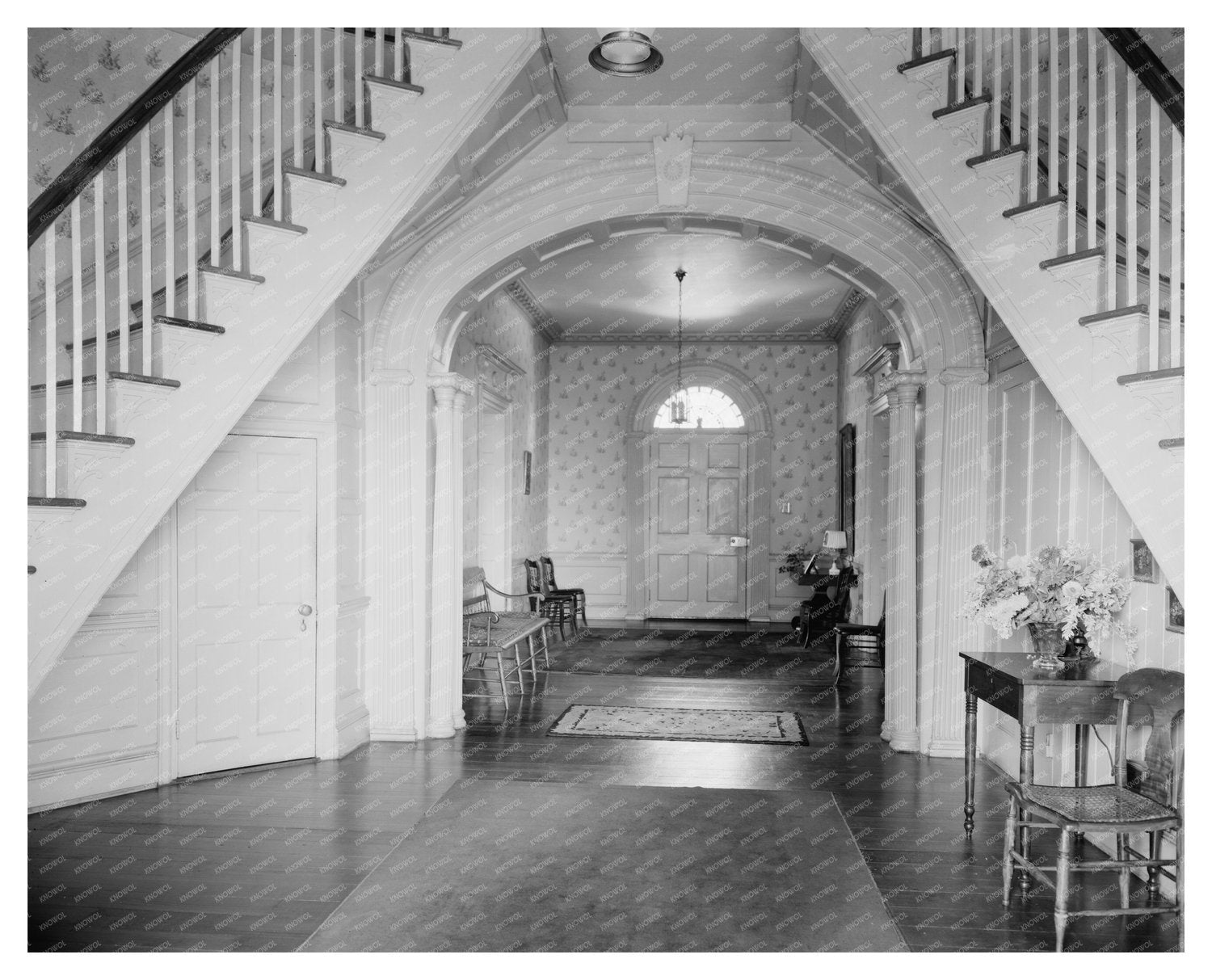Rocky Mount NC Greek Revival Mansion Photo, Early 20th Centu