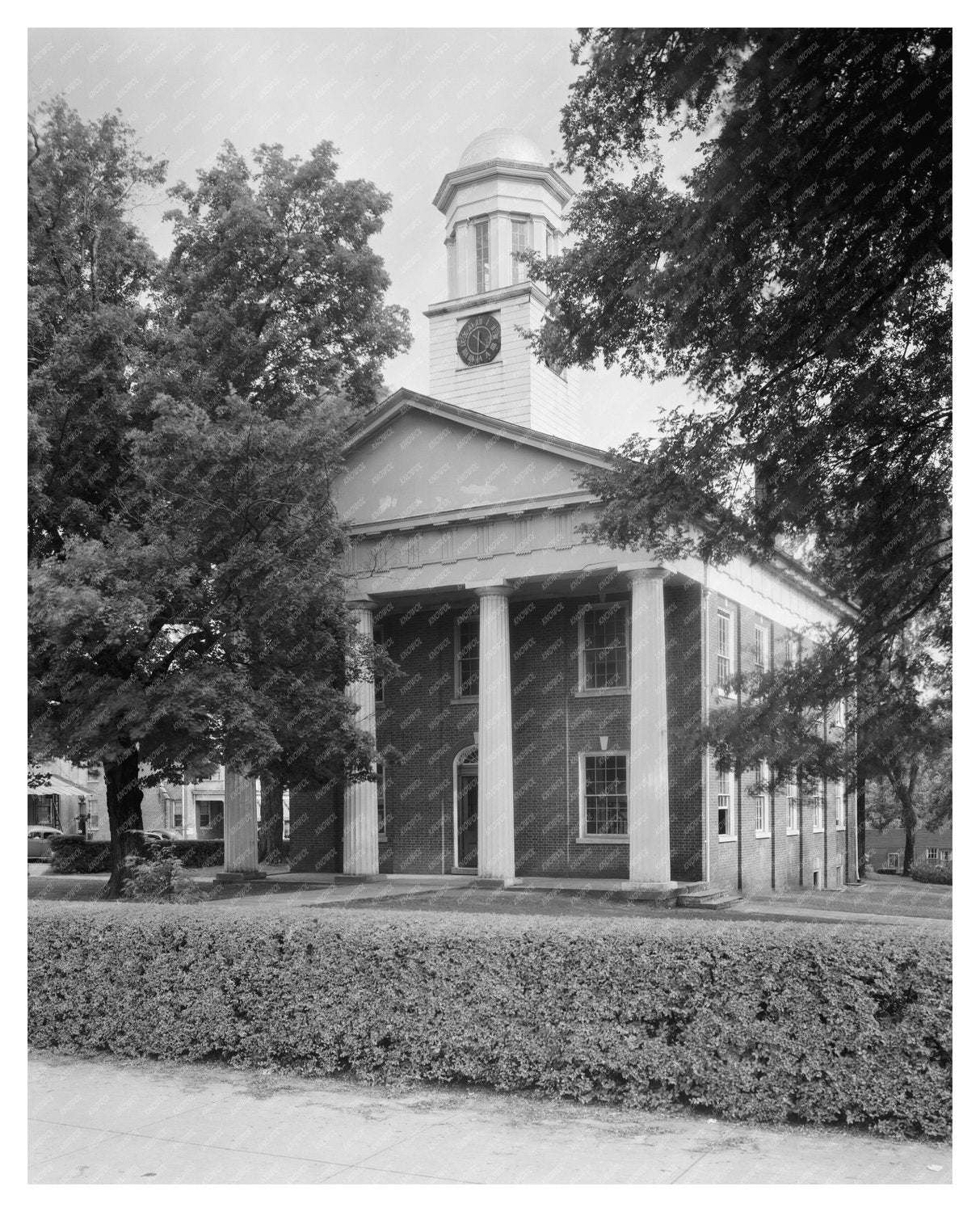 1845 Courthouse in Hillsboro, NC - Historic Photograph
