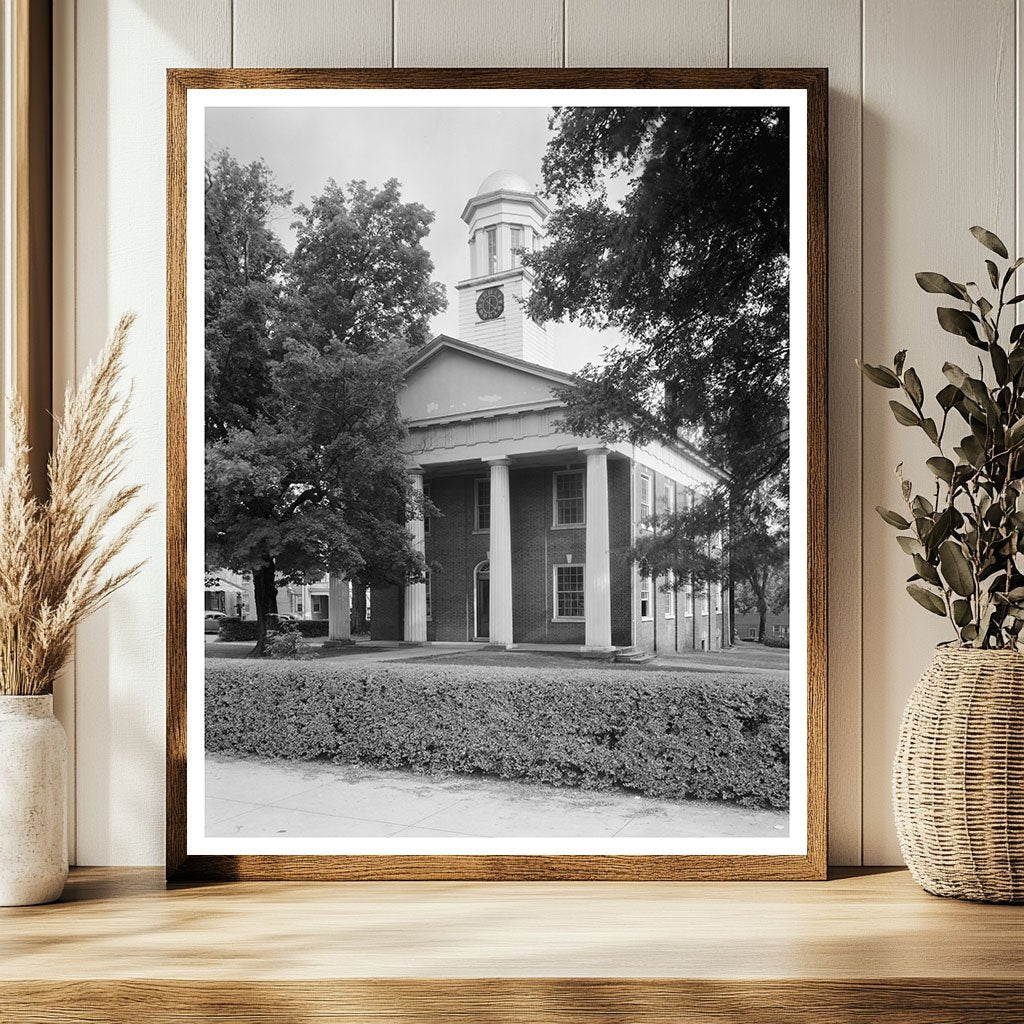 1845 Courthouse in Hillsboro, NC - Historic Photograph