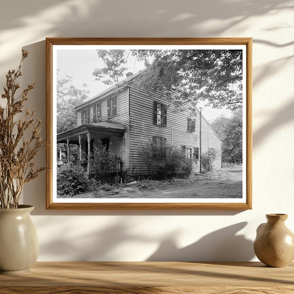 Hillsboro NC House Porch Photo, Carnegie Survey 1953