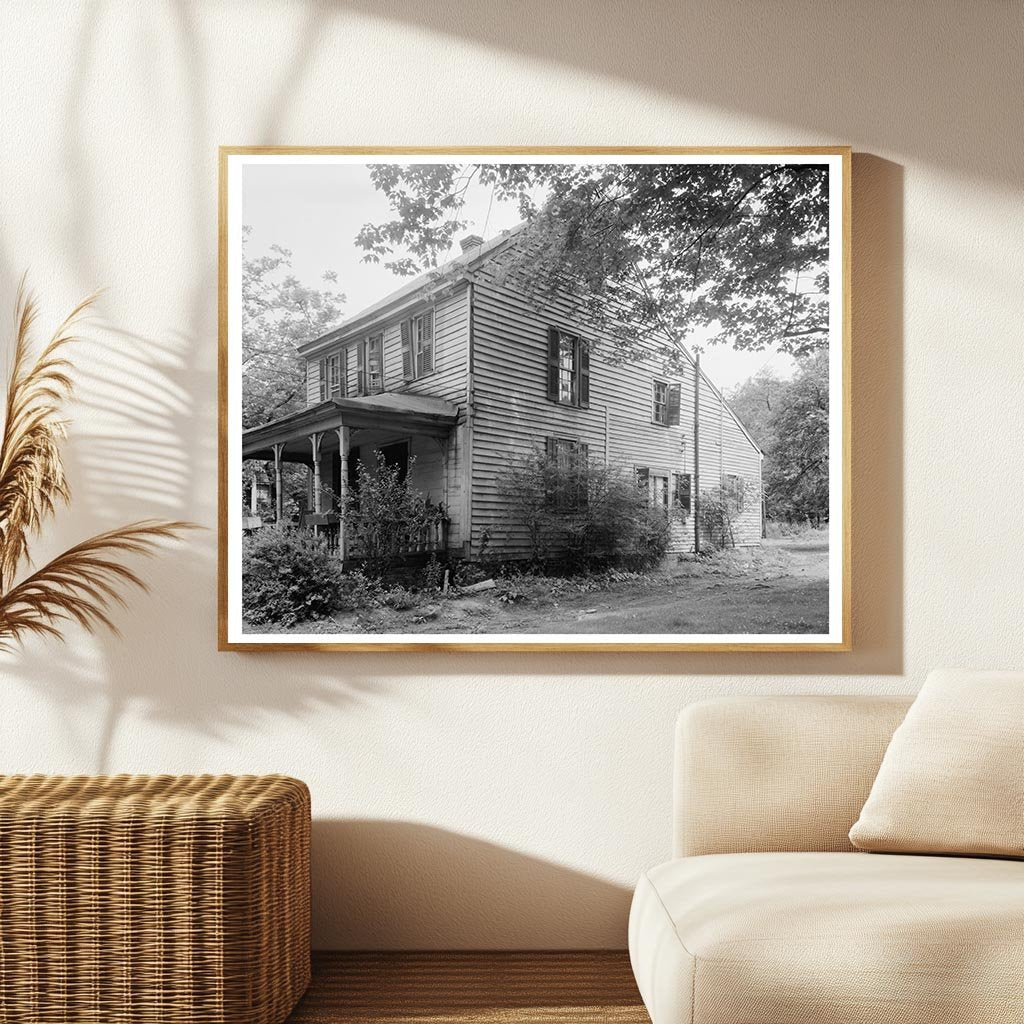 Hillsboro NC House Porch Photo, Carnegie Survey 1953
