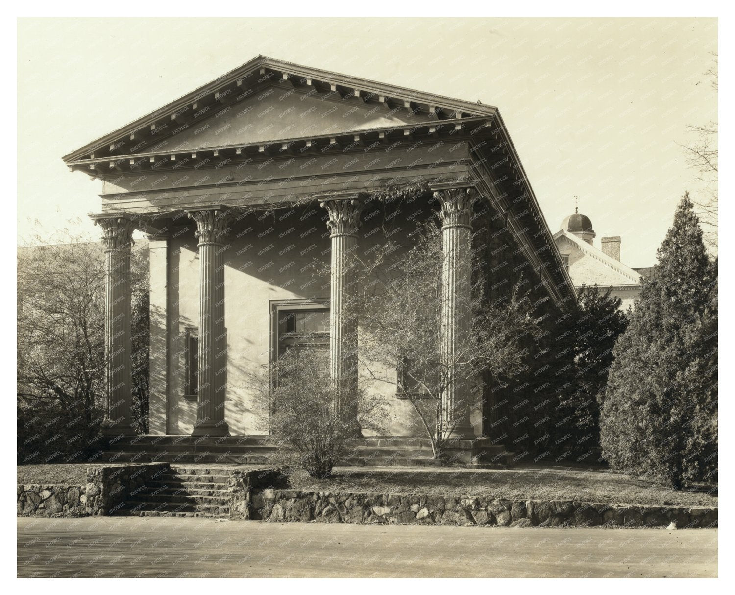 Vintage Chapel Hill Architecture Photo, NC 20th Century