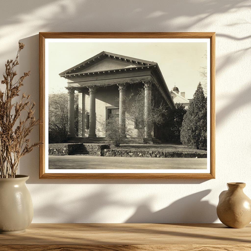 Vintage Chapel Hill Architecture Photo, NC 20th Century