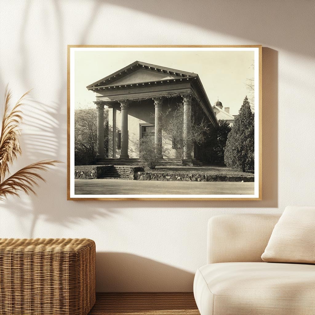 Vintage Chapel Hill Architecture Photo, NC 20th Century