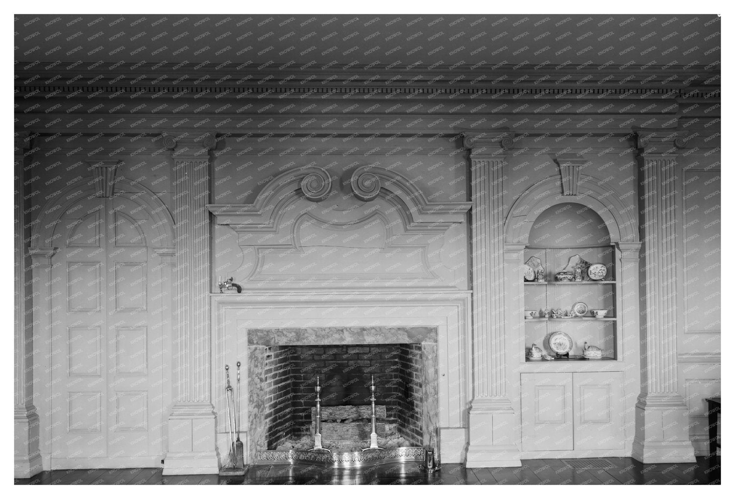 Old Brick House, Elizabeth City, NC, 1709 Vintage Photo