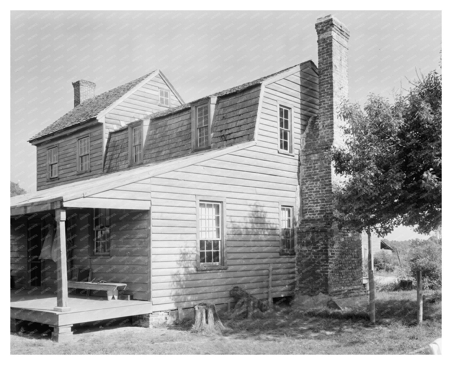Historic Nixtonton, NC Architecture Photo, 1953