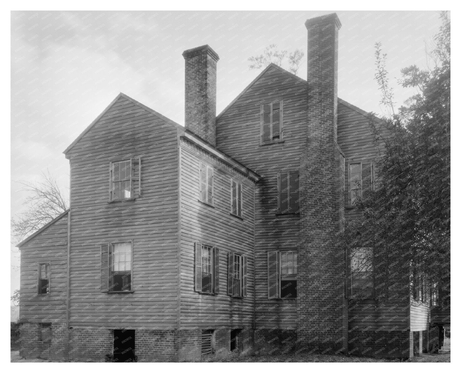 Baxter House, South Mills NC, Regency Architecture 19th Cent