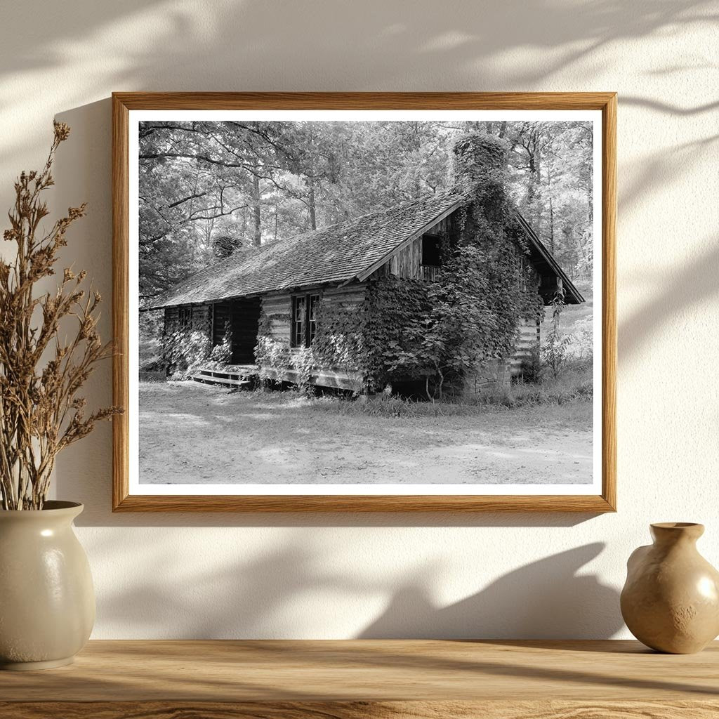 Historic 1799 Cabin in Polk County, NC - 1953 Photo