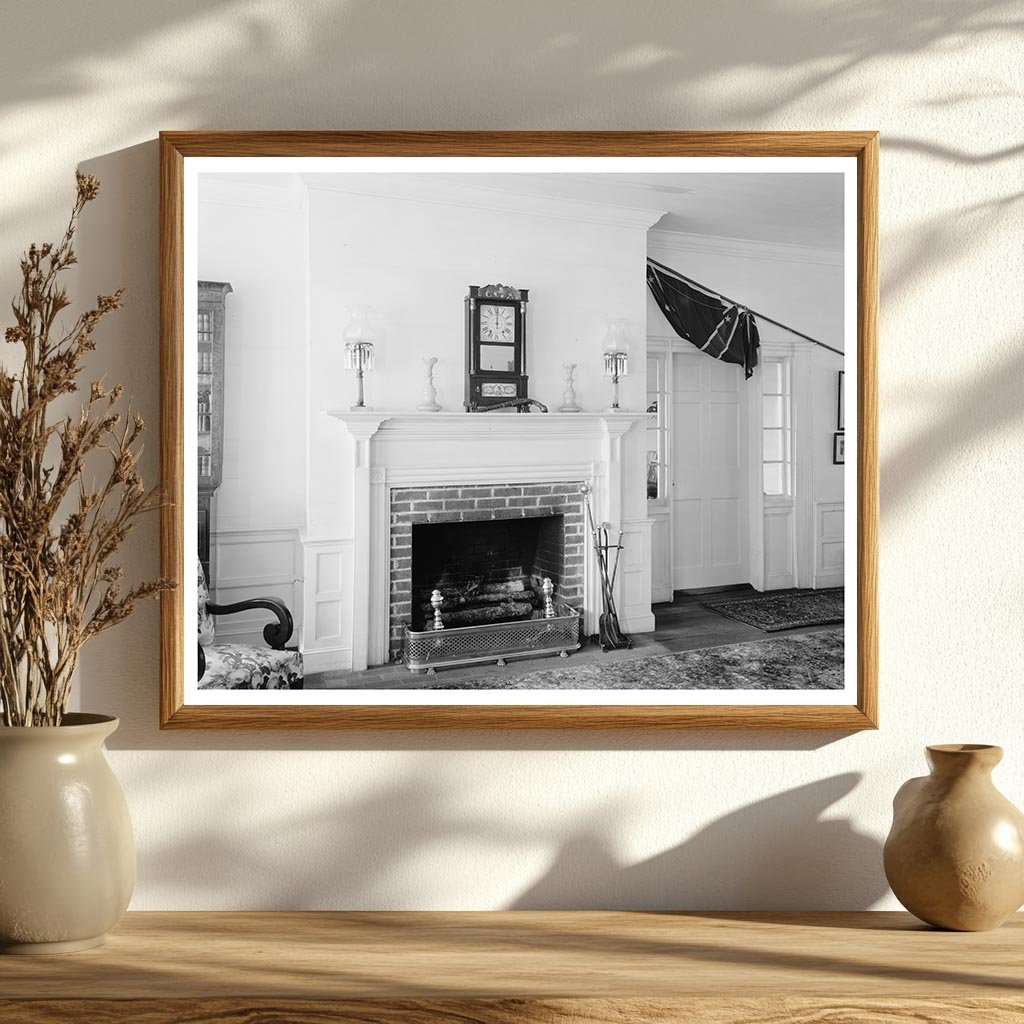 1799 Interior Scene, Polk County NC - Vintage Photograph